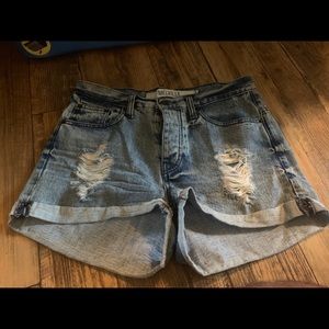 Brandy Melville. High waisted jean shorts.